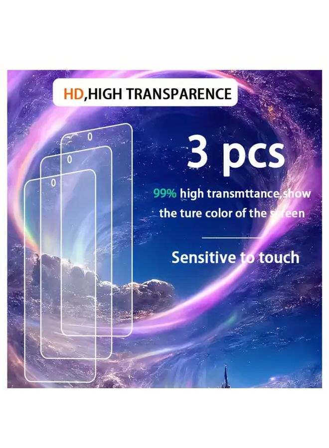 Tempered Glass Screen Protector For Xiaomi Poco F6 3 Pack - Image 2